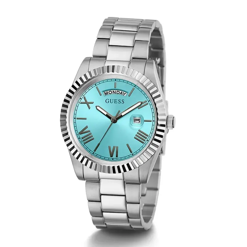 Guess Connoisseur Quartz Aqua Blue Dial Men's Watch- GW0265G11